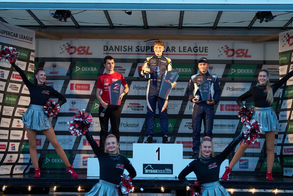 Med en sejr foran Rasmus Jørgensen og Mathias Holm Hansen sikrede Lukas Kent Jensen sig mesterskabet
(Foto: Stumpphoto)